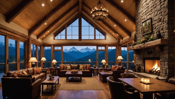 Créez une ambiance magique avec la terrasse du chalet de montagne